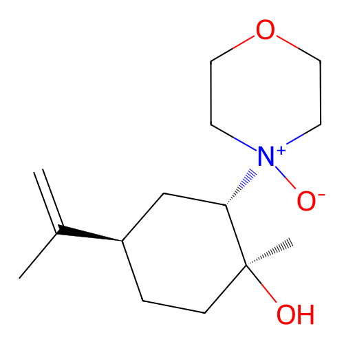 4-((1S,2S,5R)-2-羟基-2-甲基-5-(丙-1-烯-2-基)环己基)吗啉4-氧化物,4-((1S,2S,5R)-2-hydroxy-2-methyl-5-(prop-1-en-2-yl)cyclohexyl)morpholine 4-oxide