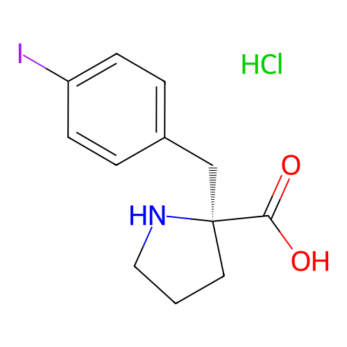 (S)-2-(4-碘苄基)吡咯烷-2-羧酸盐酸盐,(S)-2-(4-iodobenzyl)pyrrolidine-2-carboxylic acid hydrochloride