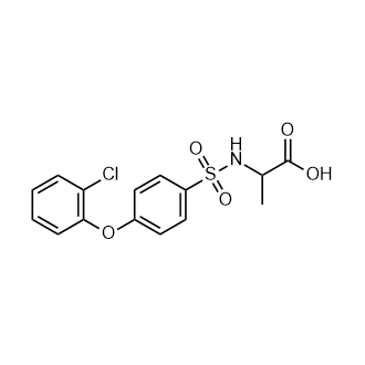 N-[4-(2-氯苯氧基)苯基磺酰基]-DL-丙氨酸,N-[4-(2-Chlorophenoxy)phenylsulfonyl]-DL-alanine