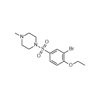 1-((3-溴-4-乙氧苯基)磺酰基)-4-甲基哌嗪,1-((3-Bromo-4-ethoxyphenyl)sulfonyl)-4-methylpiperazine