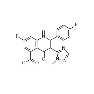 7-氟-2-(4-氟苯基)-3-(1-甲基-1H-1,2,4-三唑-5-基)-4-氧代-1,2,3,4-四氫喹啉-5-甲酸,Methyl 7-fluoro-2-(4-fluorophenyl)-3-(1-methyl-1H-1,2,4-triazol-5-yl)-4-oxo-1,2,3,4-tetrahydroquinoline-5-carboxylate