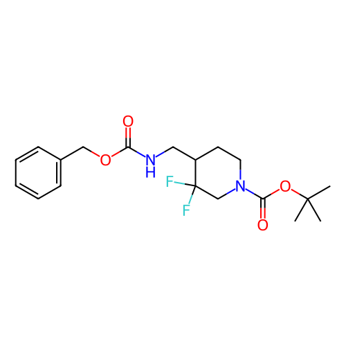 4-((((苄氧基)羰基)氨基)甲基)-3,3-二氟哌啶-1-羧酸叔丁酯,Tert-butyl 4-((((benzyloxy)carbonyl)amino)methyl)-3,3-difluoropiperidine-1-carboxylate