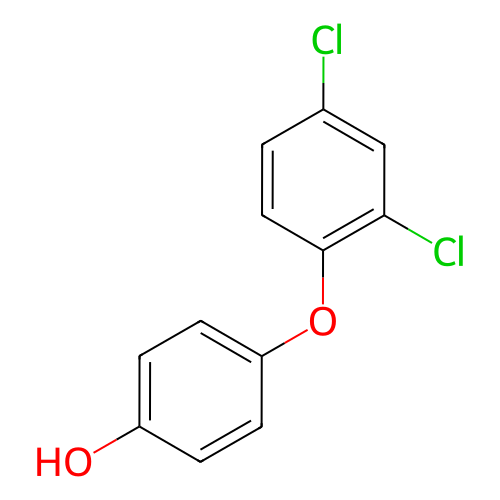 4-(2,4-二氯苯氧基)苯酚,p-(2,4-Dichlorophenoxy)phenol