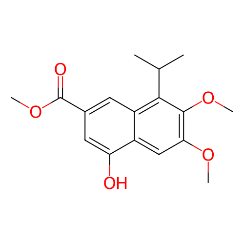 4-羥基-8-異丙基-6,7-二甲氧基-2-萘甲酸甲酯,Methyl 4-hydroxy-8-isopropyl-6,7-dimethoxy-2-naphthoate