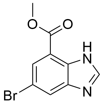 甲基5-溴-1H-苯并[d]咪唑-7-羧酸盐,Methyl 5-bromo-1H-benzo[d]imidazole-7-carboxylate