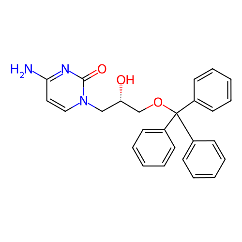 (S)-4-氨基-1-(2-羟基-3-(三苯甲基氧基)丙基)嘧啶-2(1H)-酮,(S)-4-amino-1-(2-hydroxy-3-(trityloxy)propyl)pyrimidin-2(1H)-one