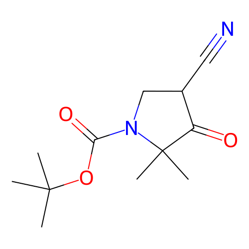 4-氰基-2,2-二甲基-3-氧代吡咯烷-1-羧酸叔丁酯,tert-Butyl 4-cyano-2,2-dimethyl-3-oxopyrrolidine-1-carboxylate