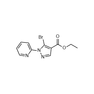 5-溴-1-(吡啶-2-基)-1H-吡唑-4-羧酸乙酯,Ethyl 5-bromo-1-(pyridin-2-yl)-1H-pyrazole-4-carboxylate
