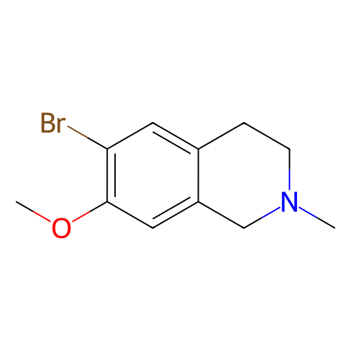 6-溴-7-甲氧基-2-甲基-1,2,3,4-四氢异喹啉,6-Bromo-7-methoxy-2-methyl-1,2,3,4-tetrahydroisoquinoline