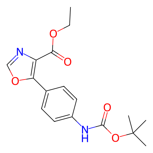5-(4-(((叔丁氧基羰基)氨基)苯基)噁唑-4-羧酸乙酯,Ethyl5-(4-((tert-Butoxycarbonyl)amino)phenyl)oxazole-4-carboxylate