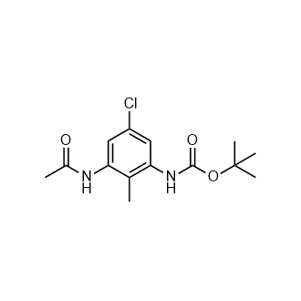 (3-乙酰氨基-5-氯-2-甲基苯基)氨基甲酸叔丁酯,tert-Butyl (3-acetamido-5-chloro-2-methylphenyl)carbamate