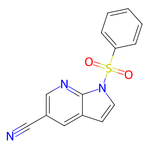 1-(苯磺酰基)-1H-吡咯并[2,3-b]吡啶-5-腈,1H-Pyrrolo[2,3-b]pyridine-5-carbonitrile, 1-(phenylsulfonyl)-