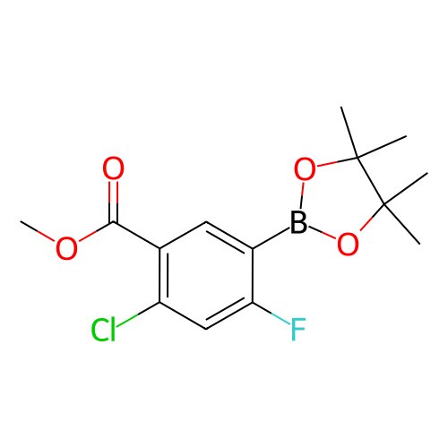 2-氯-4-氟-5-(4,4,5,5-四甲基-1,3,2-二氧硼烷-2-基)苯甲酸甲酯,Methyl 2-chloro-4-fluoro-5-(4,4,5,5-tetramethyl-1,3,2-dioxaborolan-2-yl)benzoate