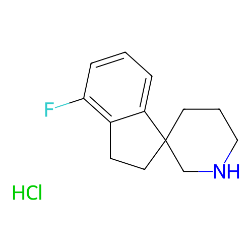 4-氟-2,3-二氫螺[茚-1,3'-哌啶]鹽酸鹽,4-Fluoro-2,3-dihydrospiro[indene-1,3'-piperidine] hydrochloride