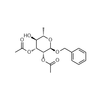 (2R,3R,4R,5S,6S)-2-(芐氧基)-5-羥基-6-甲基四氫-2H-吡喃-3,4-二乙酸二乙酯,(2R,3R,4R,5S,6S)-2-(Benzyloxy)-5-hydroxy-6-methyltetrahydro-2H-pyran-3,4-diyl diacetate