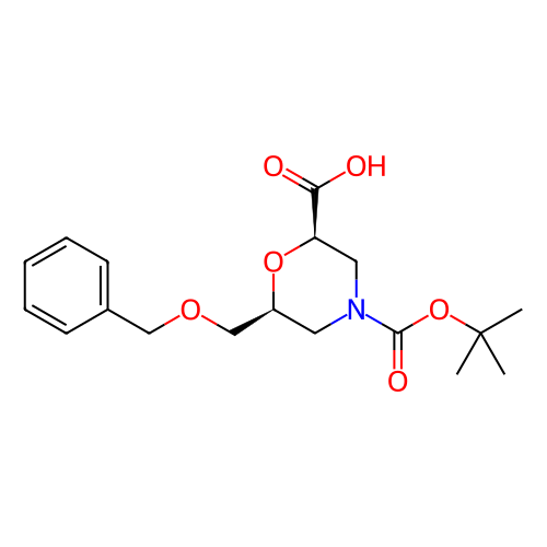 (2R,6S)-6-((芐氧基)甲基)-4-(叔丁氧羰基)嗎啉-2-羧酸,(2R,6S)-6-(benzyloxymethyl)-4-(tert-butoxycarbonyl)morpholine-2-carboxylic acid