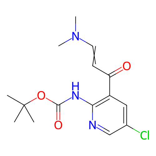 (5-氯-3-(3-(二甲基氨基)丙烯酰基)吡啶-2-基)氨基甲酸叔丁酯,tert-Butyl (5-chloro-3-(3-(dimethylamino)acryloyl)pyridin-2-yl)carbamate