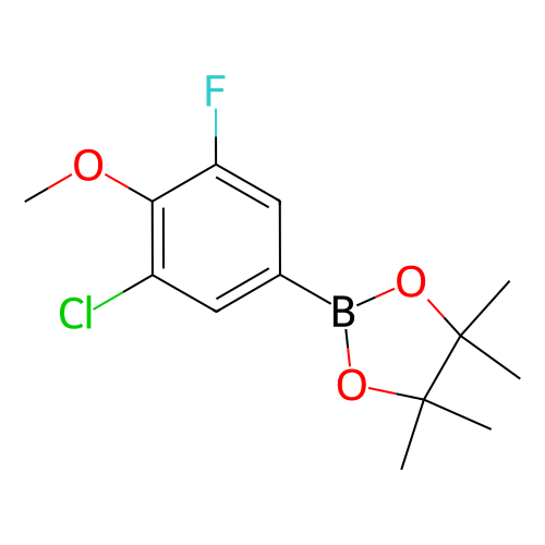 2-(3-氯-5-氟-4-甲氧基苯基)-4,4,5,5-四甲基-1,3,2-二氧杂硼烷,2-(3-Chloro-5-fluoro-4-methoxyphenyl)-4,4,5,5-tetramethyl-1,3,2-dioxaborolane