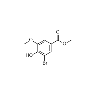 3-溴-4-羟基-5-甲氧基苯甲酸甲酯,Methyl 3-bromo-4-hydroxy-5-methoxybenzoate