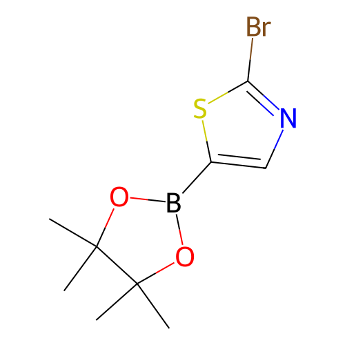 2-溴-5-(4,4,5,5-四甲基-1,3,2-二氧硼杂环戊烷-2-基)噻唑,2-Bromo-5-(4,4,5,5-tetramethyl-1,3,2-dioxaborolan-2-yl)thiazole