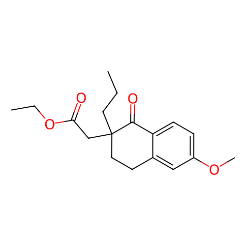 2-(6-甲氧基-1-氧代-2-丙基-1,2,3,4-四氢萘-2-基)乙酸乙酯,Ethyl 2-(6-methoxy-1-oxo-2-propyl-1,2,3,4-tetrahydronaphthalen-2-yl)acetate