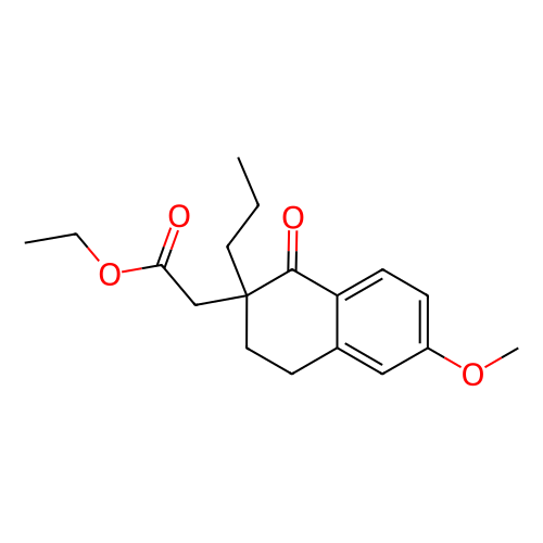 2-(6-甲氧基-1-氧代-2-丙基-1,2,3,4-四氫萘-2-基)乙酸乙酯,Ethyl 2-(6-methoxy-1-oxo-2-propyl-1,2,3,4-tetrahydronaphthalen-2-yl)acetate