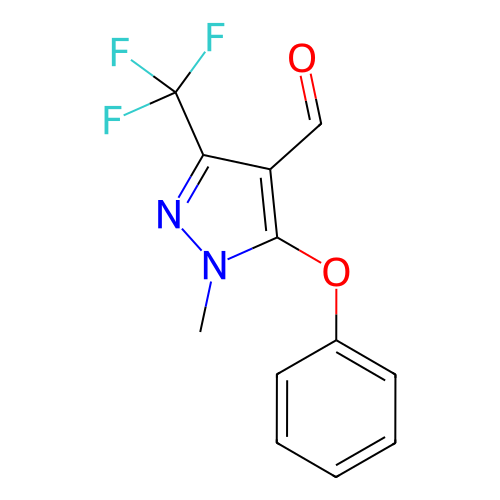 1-甲基-5-苯氧基-3-(三氟甲基)-1H-吡唑-4-甲醛,1-Methyl-5-phenoxy-3-(trifluoromethyl)-1H-pyrazole-4-carbaldehyde