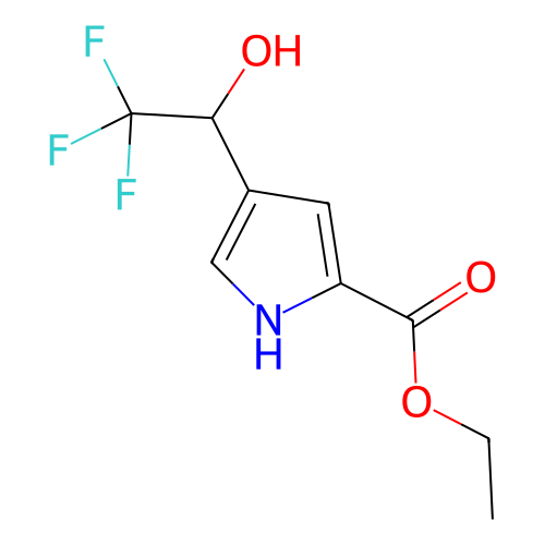 4-(2,2,2-三氟-1-羥乙基)-1H-吡咯-2-羧酸乙酯,Ethyl 4-(2,2,2-trifluoro-1-hydroxyethyl)-1H-pyrrole-2-carboxylate