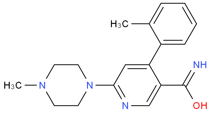6-(4-甲基哌嗪-1-基)-4-(2-甲基苯基)烟酰胺,6-(4-Methylpiperazin-1-yl)-4-(o-tolyl)nicotinamide
