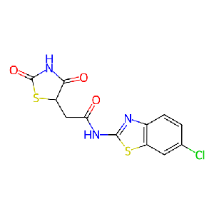 N-(6-氯苯并[d]噻唑-2-基)-2-(2,4-二氧噻唑烷-5-基)乙酰胺,880301-25-7