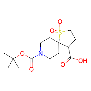 8-(叔丁氧基羰基)-1-硫杂-8-氮杂螺[4.5]癸烷-4-羧酸1,1-二氧化物