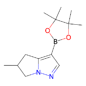 5-甲基-3-(4,4,5,5-四甲基-1,3,2-二氧硼杂环戊烷-2-基)-5,6-二氢-4H-吡咯并(1,2-b)吡唑