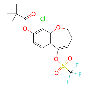 9-氯-5-(((三氟甲基)磺酰基)氧基)-2,3-二氢苯并[b]氧杂-8-基新戊酸酯