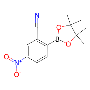5-硝基-2-(四甲基-1,3,2-二氧硼杂环戊烷-2-基)苯腈,1565857-68-2