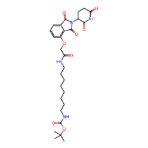 (8-(2-((2-(2,6-二氧代哌啶-3-基)-1,3-二氧代异吲哚啉-4-基)氧基)乙酰氨基)辛基)氨基甲酸叔丁酯