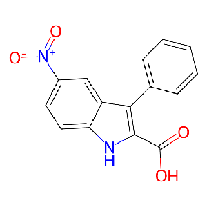 5-硝基-3-苯基-1H-吲哚-2-羧酸