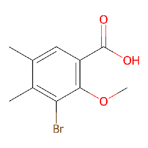 2-甲氧基-3-溴-4,5-二甲基苯甲酸,1245532-88-0