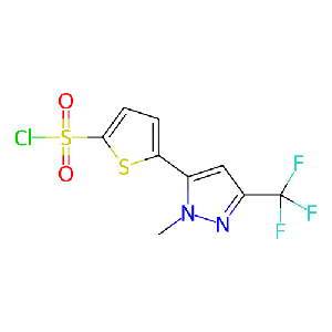 5-(1-甲基-3-(三氟甲基)-1H-吡唑-5-基)噻吩-2-磺酰氯