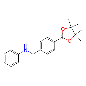 N-(4-(4,4,5,5-四甲基-1,3,2-二氧硼杂环戊烷-2-基)苄基)苯胺