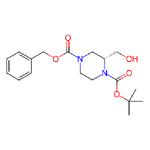 1-(叔丁基)(R)-2-(羟甲基)哌嗪4-苄基-1,4-二羧酸酯,930782-89-1