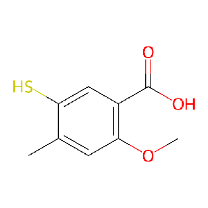 5-巯基-2-甲氧基-4-甲基苯甲酸
