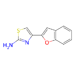 4-(苯并呋喃-2-基)噻唑-2-胺,3084-04-6
