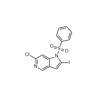 1-(苯磺酰基)-6-氯-2-碘-1H-吡咯并[3,2-c]吡啶