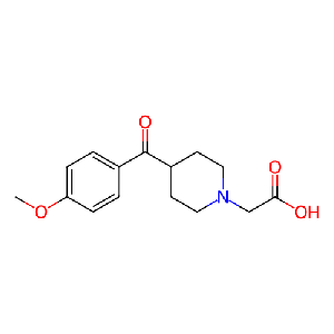 2-(4-(4-甲氧基苯甲酰基)哌啶-1-基)乙酸