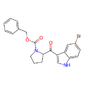 2-(5-溴-1H-吲哚-3-羰基)吡咯烷-1-羧酸芐酯,331842-86-5