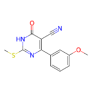 4-(3-甲氧基苯基)-2-(甲硫基)-6-氧代-1,6-二氢嘧啶-5-甲腈