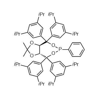 (3aR,8aR)-(-)-4,4,8,8-四(3,5-二异丙基苯)四氢-2,2-二甲基-6-苯基-1,3-间二氧杂环戊烯并[4,5-e]二氧膦