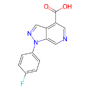 1-(4-氟苯基)-1H吡唑并[3,4-c]吡啶-4-羧酸