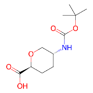 (2S,5R)-5-((叔丁氧基羰基)氨基)四氢-2H-吡喃-2-羧酸,603130-13-8