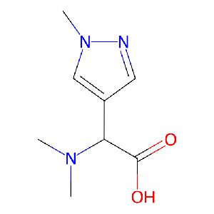 2-(二甲氨基)-2-(1-甲基-1H-吡唑-4-基)乙酸